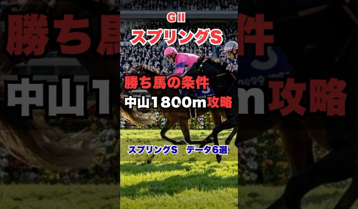 【スプリングステークス2026】勝ち馬の条件6選！皐月賞トライアル徹底分析 #スプリングステークス #スプリングS #スプリングステークス2026 #競馬予想 #中山競馬場 #重賞予想