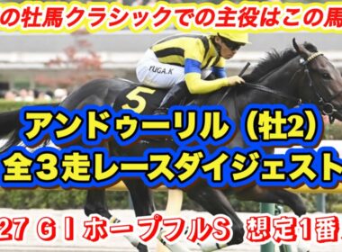 【アンドゥーリル】G IホープフルS想定1番人気！来年の牡馬クラシック主役候補の全3走レースダイジェスト