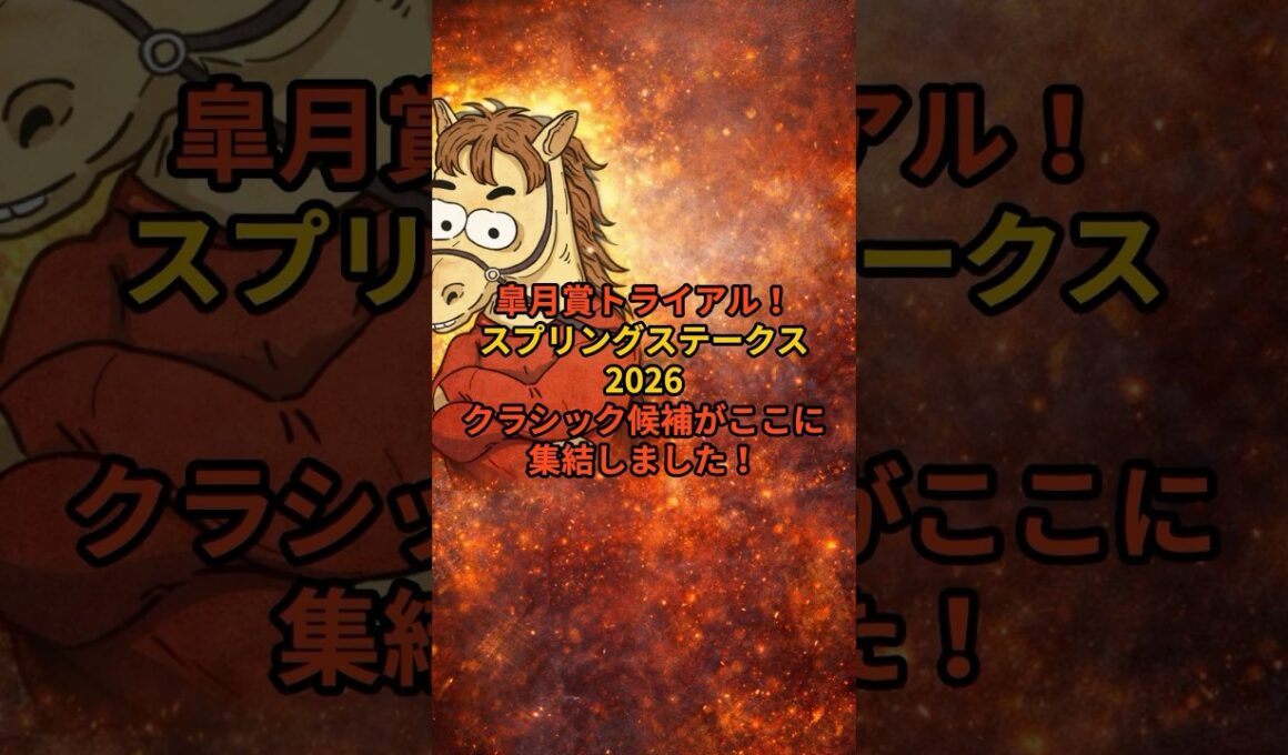 【スプリングステークス2026】有力馬5頭｜皐月賞トライアル注目馬#スプリングステークス#スプリングS#皐月賞トライアル#競馬予想#競馬#中央競馬#3歳重賞#競馬好きと繋がりたい