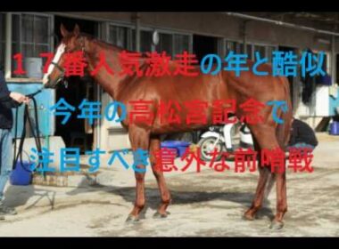 １７番人気が激走大波乱の年と酷似する今年の高松宮記念　注目すべき意外な前哨戦