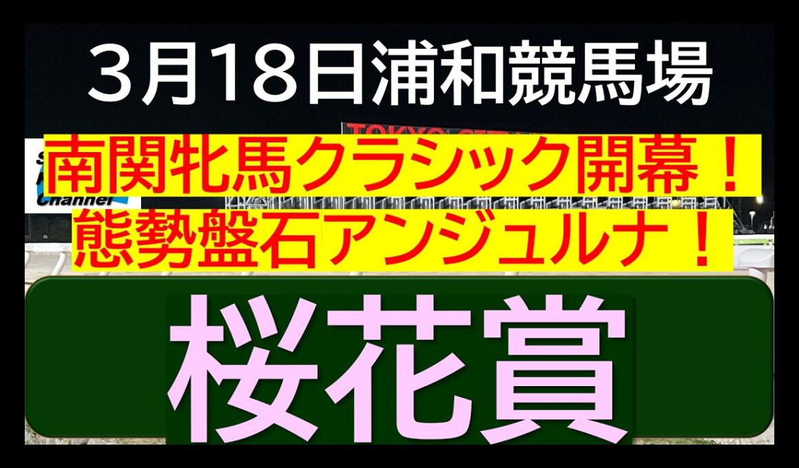 【競馬予想】SⅠ 桜花賞～２０２６年３月１８日 浦和競馬場 ：３－４６