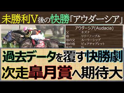 【皐月賞へ新星】未勝利後の即GⅡ制覇「アウダーシア」大外強襲の末脚で皐月賞へ名乗りを上げた！