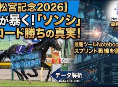 【高松宮記念2026】AIが暴く「ソンシ」レコード勝ちの真実！最新ツールNotebookLMでスプリント戦線を徹底解剖