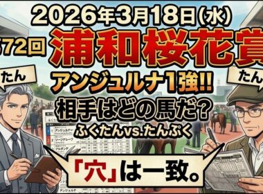 浦和桜花賞2026予想【浦和競馬】「穴馬」が連日激走....🔥「全頭診断＋調教診断＋買い目