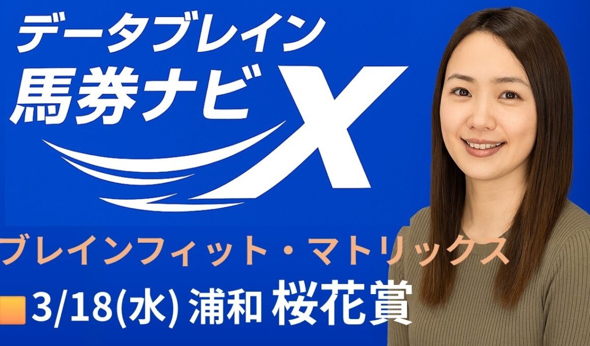 🎥【26/03/18(水) 浦和競馬 桜花賞】  AIブレインフィット・マトリックスで注目馬＆穴馬を解説🐎✨