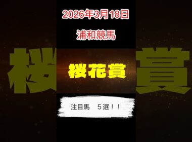 2026年3月18日 浦和競馬　桜花賞　#桜花賞#浦和競馬#地方競馬予想#競馬予想#桜花賞2026#競馬分析#競馬