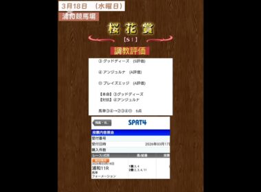 【浦和桜花賞2026】#競馬予想！#地方競馬！#競馬！#shorts