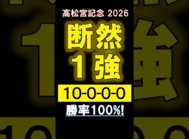 【 高松宮記念 2026 】 断然１強！ #競馬 #高松宮記念 #shorts