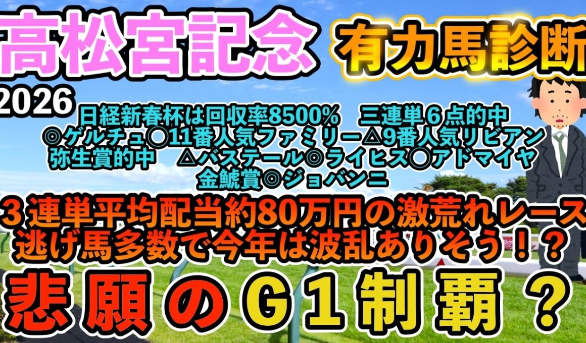 【高松宮記念2026有力馬診断】崖っぷちサラリーマンの競馬予想