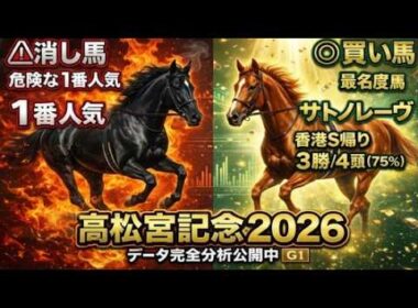 高松宮記念2026 1番人気｜直近5年で勝率10%…それでも軸に据えますか？