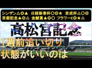 高松宮記念2026　1週前追い切り　混沌とするスプリント路線、春の主役は