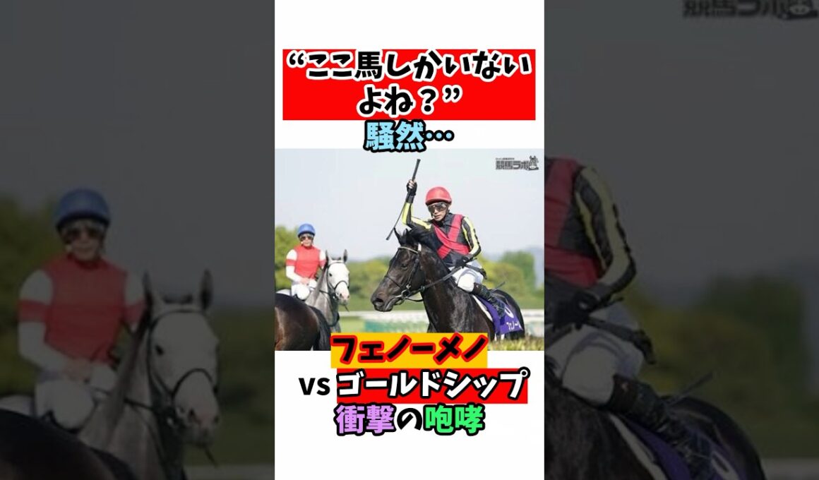 "ここ馬しかいないよね？"騒然･･･フェノーメノvsゴールドシップ衝撃の咆哮#競馬 #horse