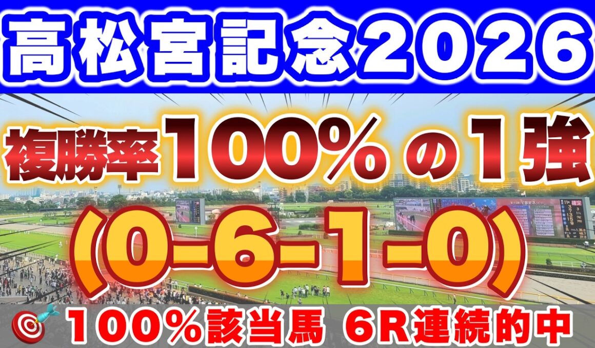 【高松宮記念2026】人気決着と波乱決着を見分けるポイントが存在！