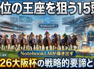 空位の王座を狙う15頭。NotebookLMが導き出す2026大阪杯の戦略的要諦とは？