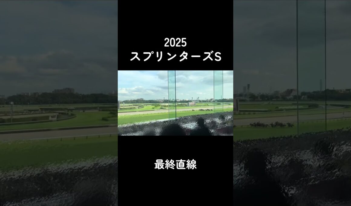 【2025 スプリンターズS 】中山競馬場　最終直線 現地の反応　三浦皇成×ウインカーネリアンG1初制覇