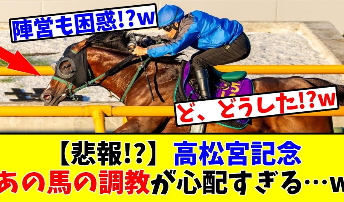 【高松宮記念】【悲報!?】あの馬の調教が心配すぎる…www