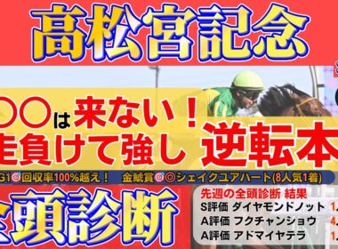 【高松宮記念2026 全頭診断】○○○が来ない理由と前走“負けて強し”の逆転本命を公開！