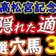 高松宮記念2026 人気は飾り！厳選穴馬3頭｜高速馬場の答えは隠れた中京適性で激走する