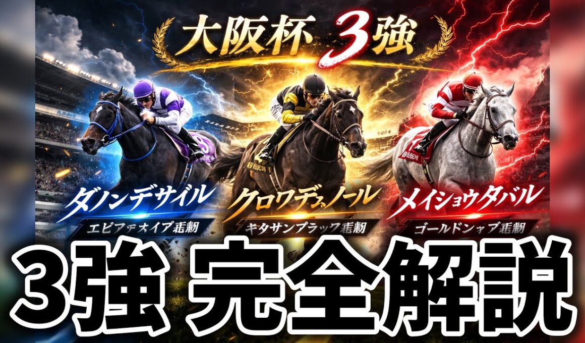 【大阪杯】3強の完全解説します