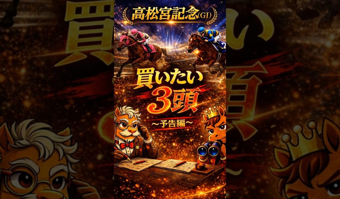 【競馬予想🏇】厳選‼️高松宮記念2026🏆買いたい3頭🤩（予告編）#競馬 #競馬予想 #中央競馬予想 #中央競馬 #馬券#shorts