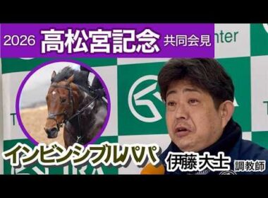 【高松宮記念2026】ブリンカー初装着のインビンシブルパパに伊藤大士調教師「調教の段階ではすごくいい形でできた」…ＪＲＡ共同会見
