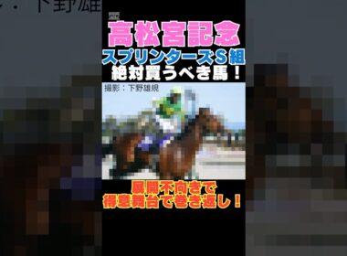 【高松宮記念2026】スプリンターズS組から絶対買うべき馬！展開不向きで得意舞台で巻き返し！