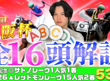 【2026大阪杯】高松宮記念◎サトノレーヴ▲レッドモンレーヴ2点で馬単15510円大HIT🎯完全復活したkotaの全16頭徹底解説を見逃すな！