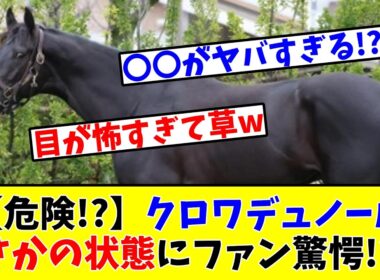 【大阪杯】【危険!?】クロワデュノール、まさかの状態にファン驚愕!?www