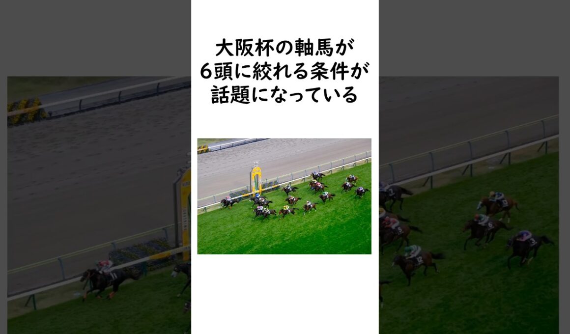 大阪杯2026　軸馬が一気に６頭まで絞れる条件が話題 #競馬 #競馬予想 #中央競馬予想