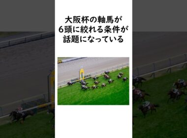 大阪杯2026　軸馬が一気に６頭まで絞れる条件が話題 #競馬 #競馬予想 #中央競馬予想