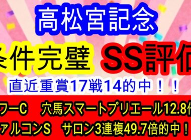 【競馬予想】高松宮記念2026　時は来た！！絶好枠に入ったあの実績馬の1強です！