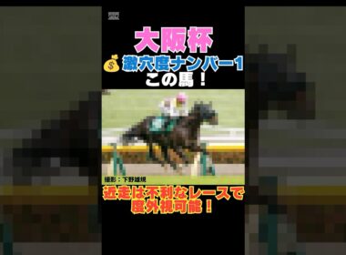 【大阪杯2026】激穴度ナンバー1はこの馬💰近走は不利なレースで度外視可能！