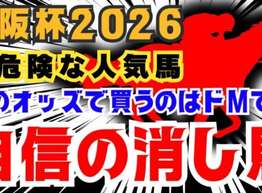 【大阪杯】一円もいらない！マイナス条件が揃いすぎている自信の消し馬