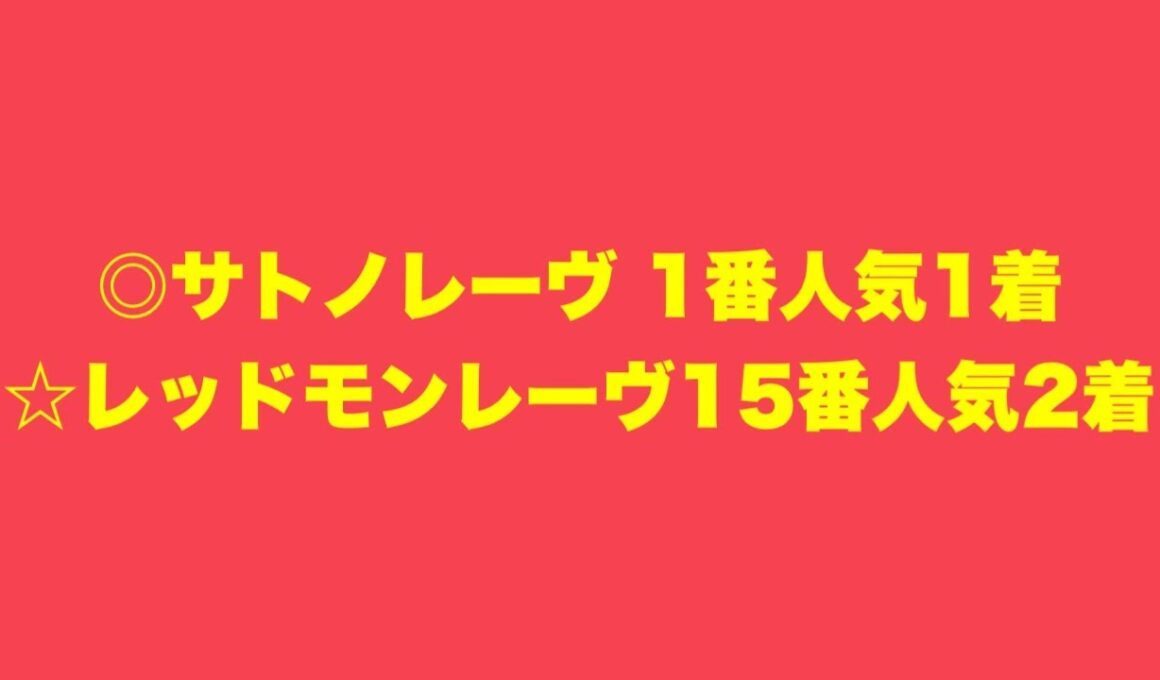 【高松宮記念】◎〇▲☆☆『この5頭に絞って勝負』【最終見解】