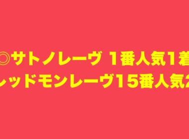【高松宮記念】◎〇▲☆☆『この5頭に絞って勝負』【最終見解】
