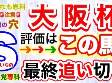 【大阪杯2026】穴党専科しーいちの最終追い切り評価、人気馬の動きは気になる所も人気割れ気味と雨には注意、キーワードは穴馬の復活!