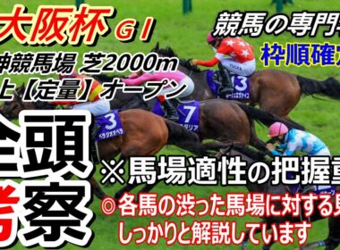 【大阪杯2026】全頭考察 全頭を恒例のABC評価 付け加えて今回重要なポイントになりそうな道悪適性もしっかり解説