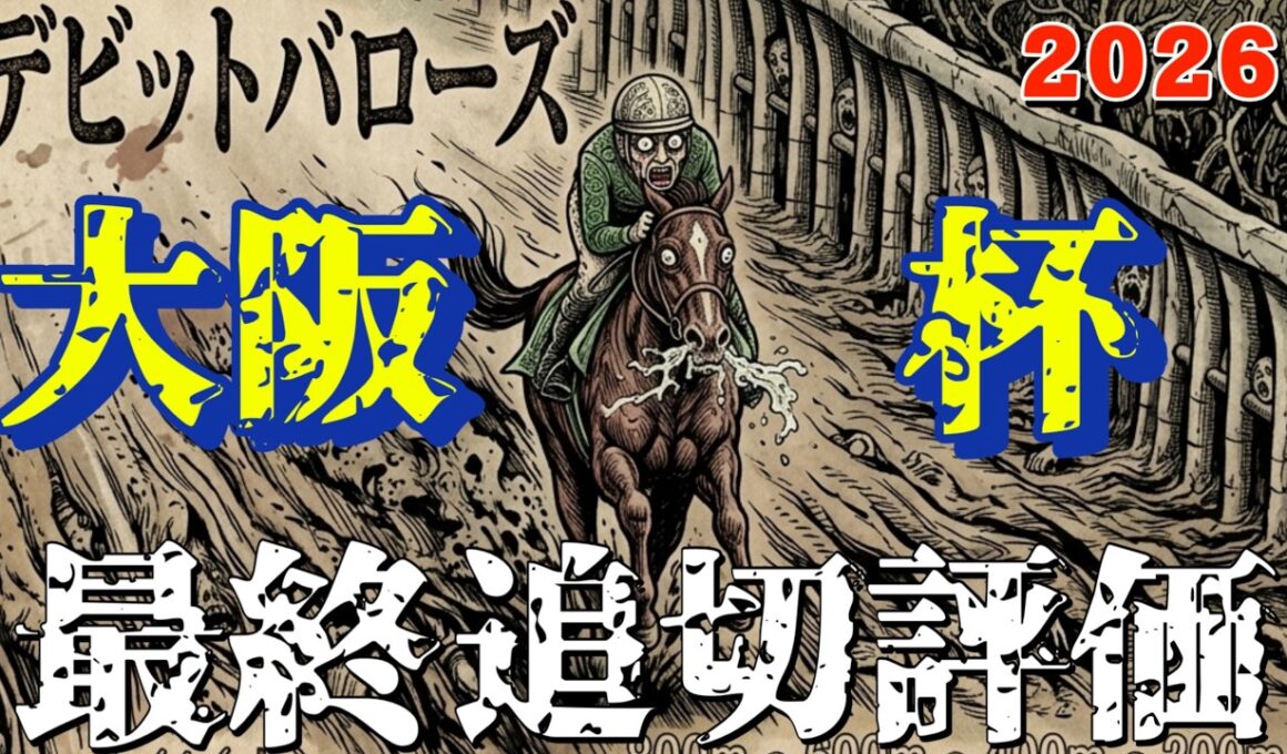 🎯【大阪杯2026】最終追い切り評価 | 7番人気想定のあの馬！文句なしのS評価、どうする？クロワデュノール、ルメール騎乗でレーベンスティールは凶と出るのか？吉となるのか？前走との比較は？ショウヘイ？