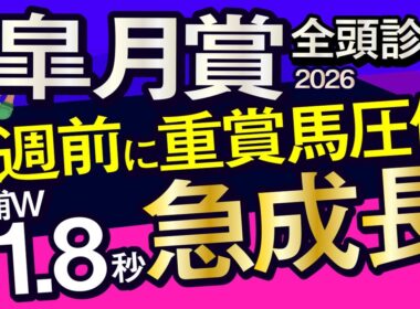 【皐月賞2026予想大会・全頭診断】2週前に重賞馬圧倒美浦W11.8秒急成長！データ分析からレースシュミレーション！ロブチェン、バステール、ゾロアストロ、パントルナイーフ、武豊、レーンなど出走予定。