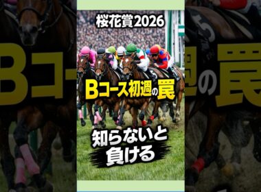 桜花賞2026｜Bコース初週で変わる！勝つ馬の条件3つ