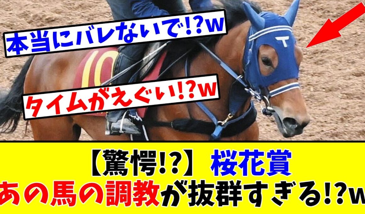 【桜花賞】【驚愕!?】あの馬の調教が抜群すぎる!?www