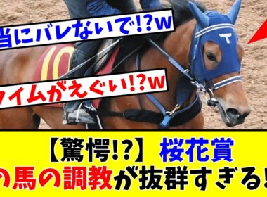 【桜花賞】【驚愕!?】あの馬の調教が抜群すぎる!?www