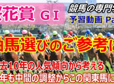 【桜花賞2026】予習動画 Part2 近年好走する中間の調整パターンの関東馬に注目！【競馬の初心者の方にもわかりやすく解説】