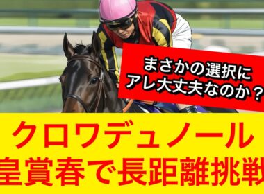 【超速報】クロワデュノールが天皇賞春2026へ出走！まさかのレース選択にファンも賛否激論！【競馬の反応集】