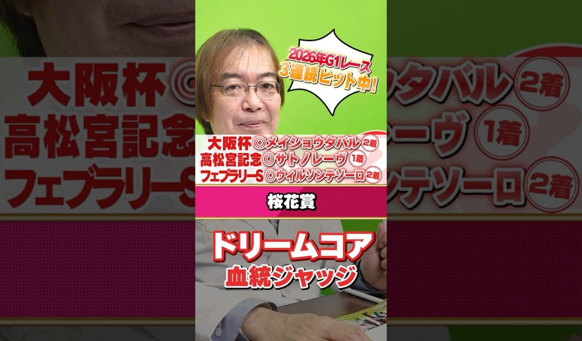 【桜花賞 2026】ドリームコアの舞台適性は!? 大阪杯も高松宮記念もズバリ水上学の有力馬ジャッジ #競馬 #競馬予想 #桜花賞