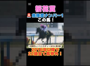 【桜花賞2026】危険度ナンバー1はこの馬🚨2016年以降で22頭全て馬券外！
