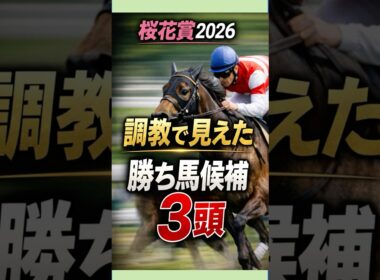 桜花賞2026｜最終追い切りで抜けてる3頭がヤバい…