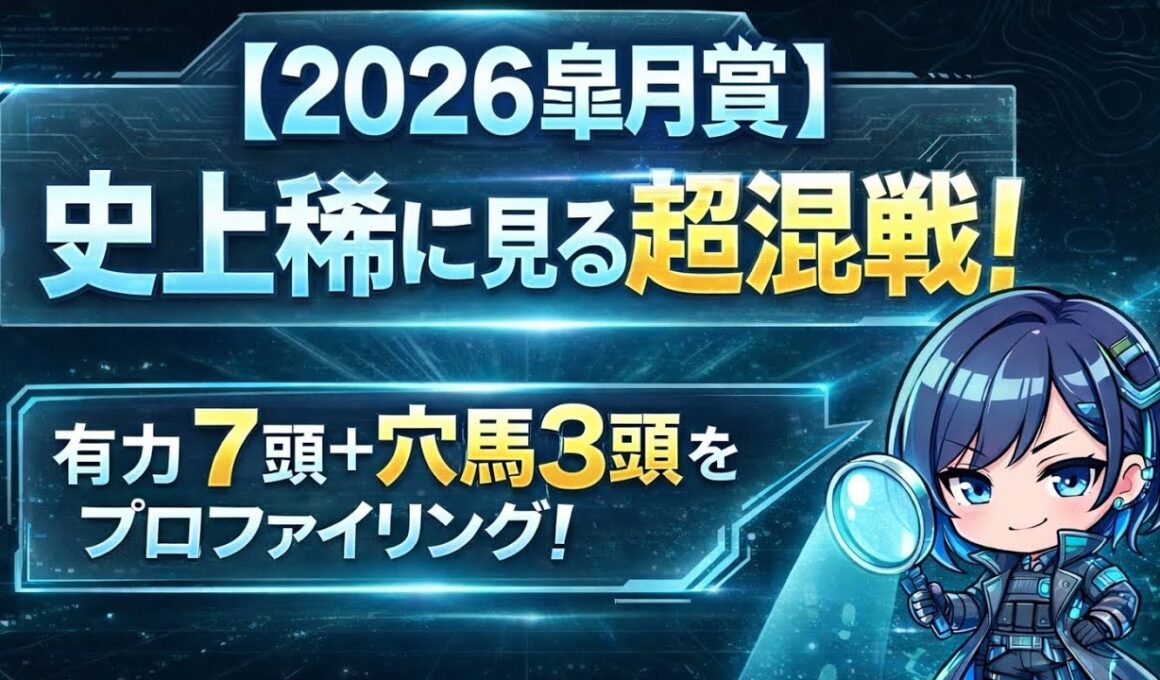 【2026皐月賞】史上稀に見る超混戦！有力馬7頭プロファイル！