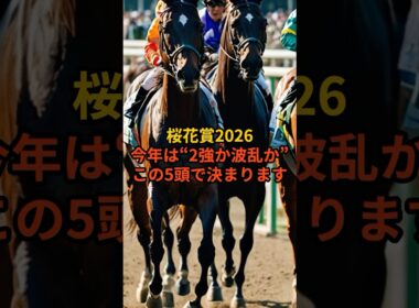 【桜花賞2026】2強か波乱か…この5頭で決まる#桜花賞2026 #競馬予想 #競馬 #G1予想 #穴馬 #競馬好きと繋がりたい#競馬初心者