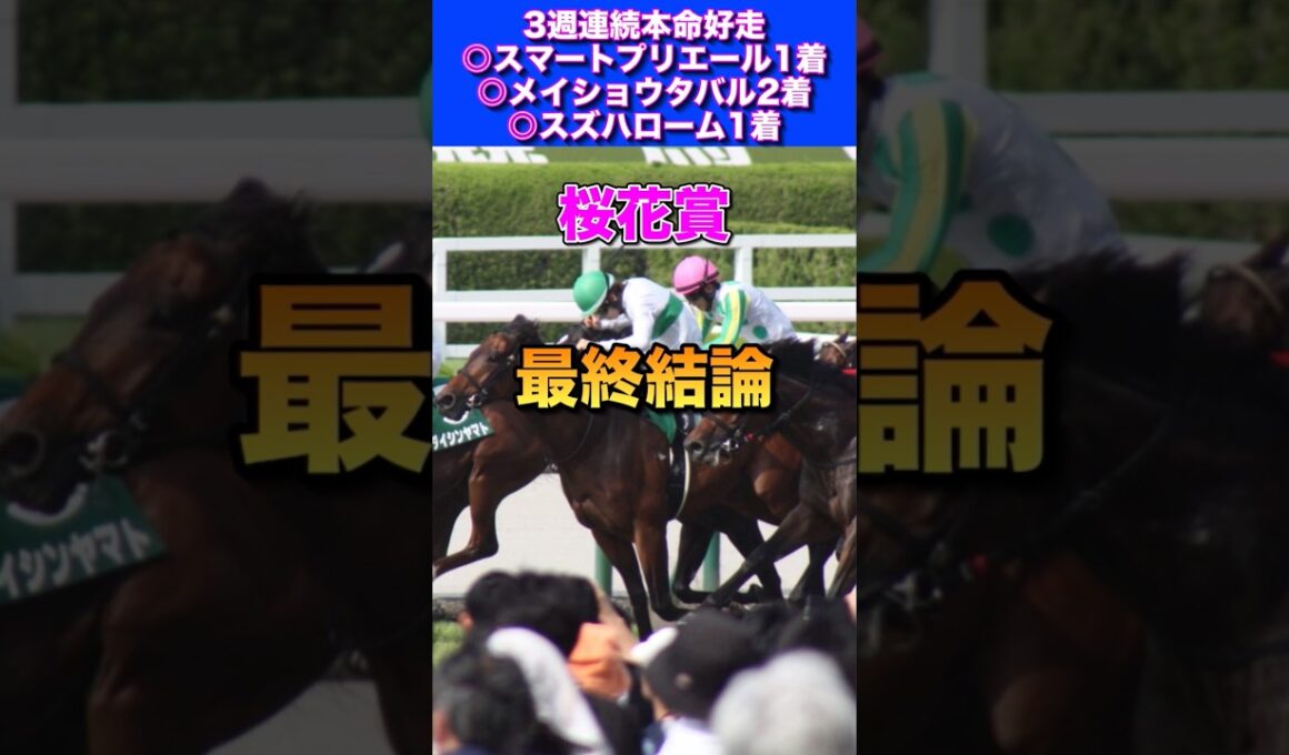 【桜花賞2026最終結論】4週連続本命好走へ🔥